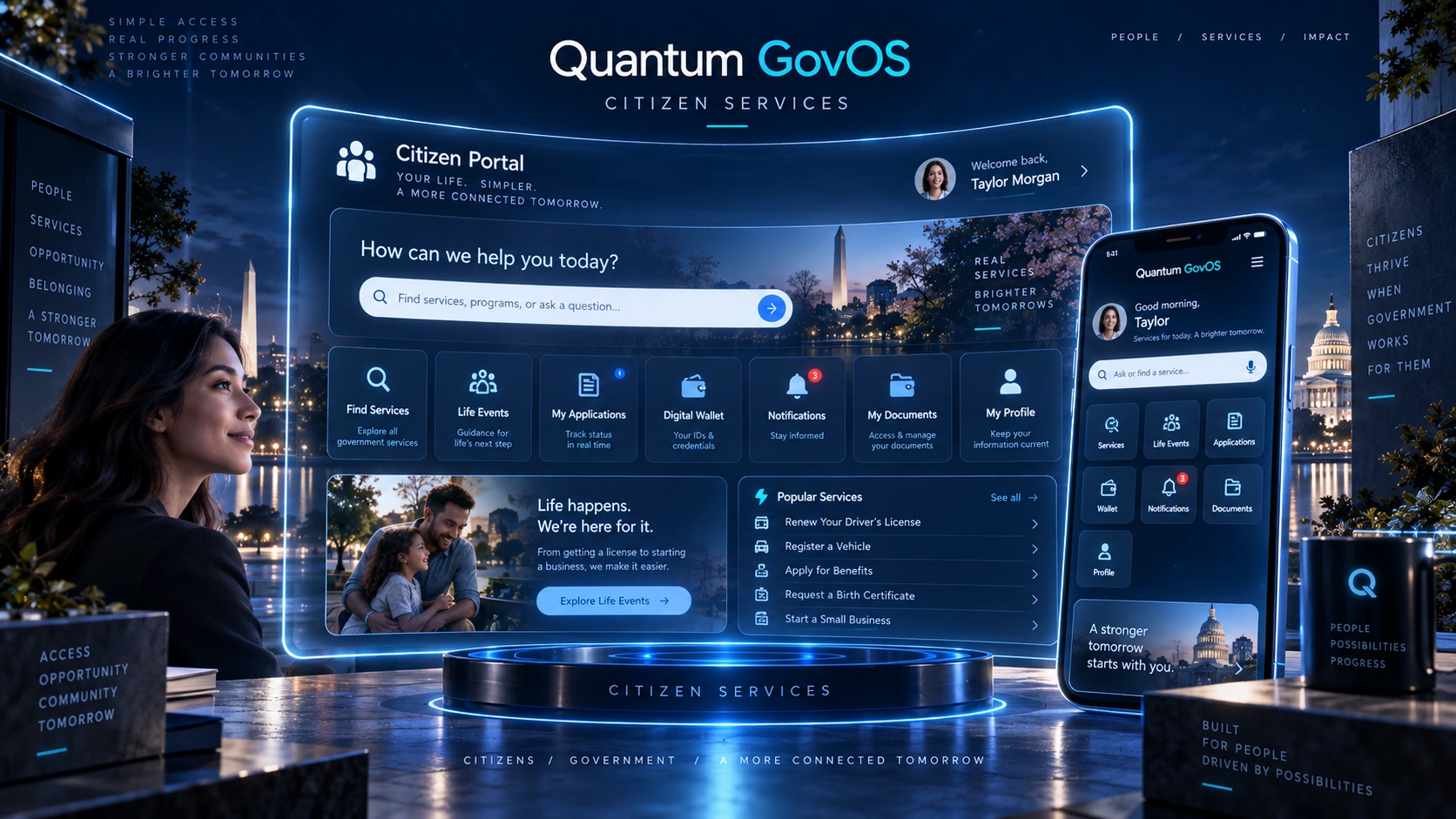 Quantum GovOS citizen experience